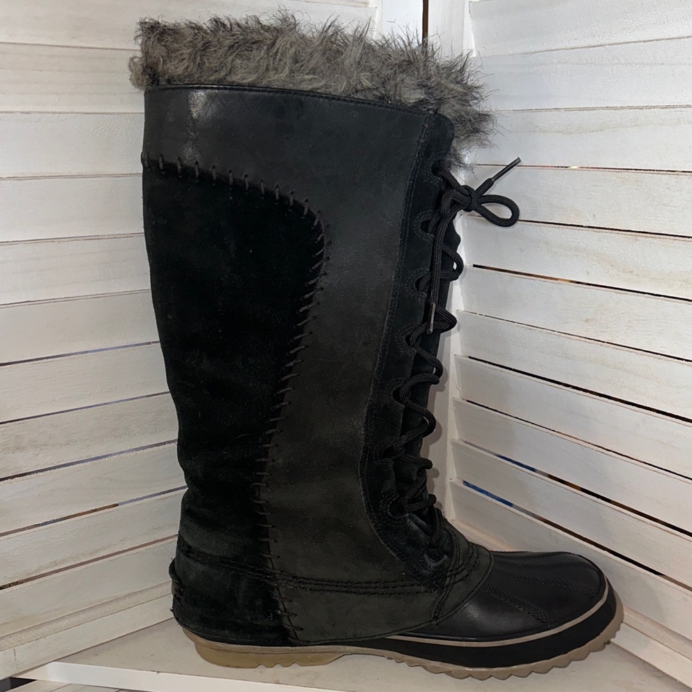 Sorel Black and Gray Women's Winter Boots - Picture 4 of 9
